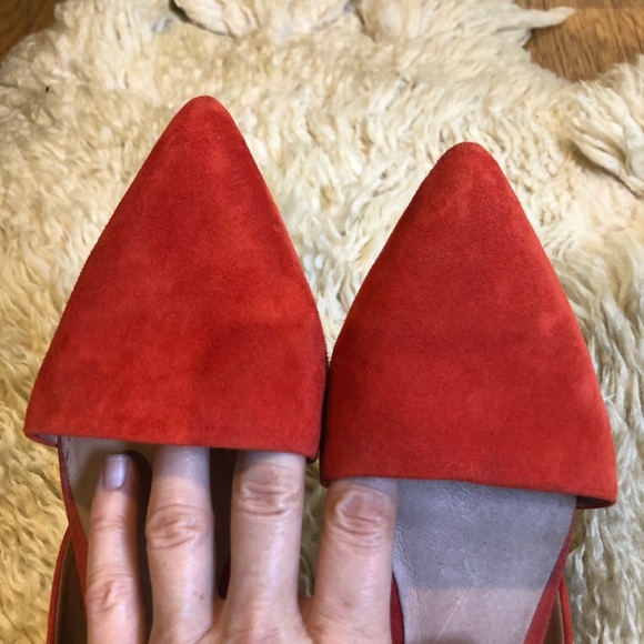 Madewell Arielle d’Orsay suede red flat - Picture 2 of 4